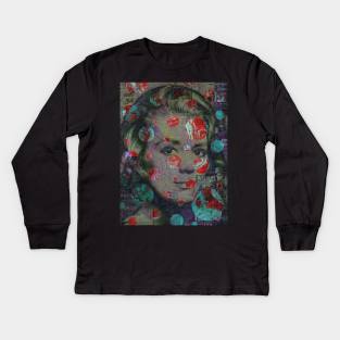 Farmers Daughter - Surreal/Collage Art Kids Long Sleeve T-Shirt